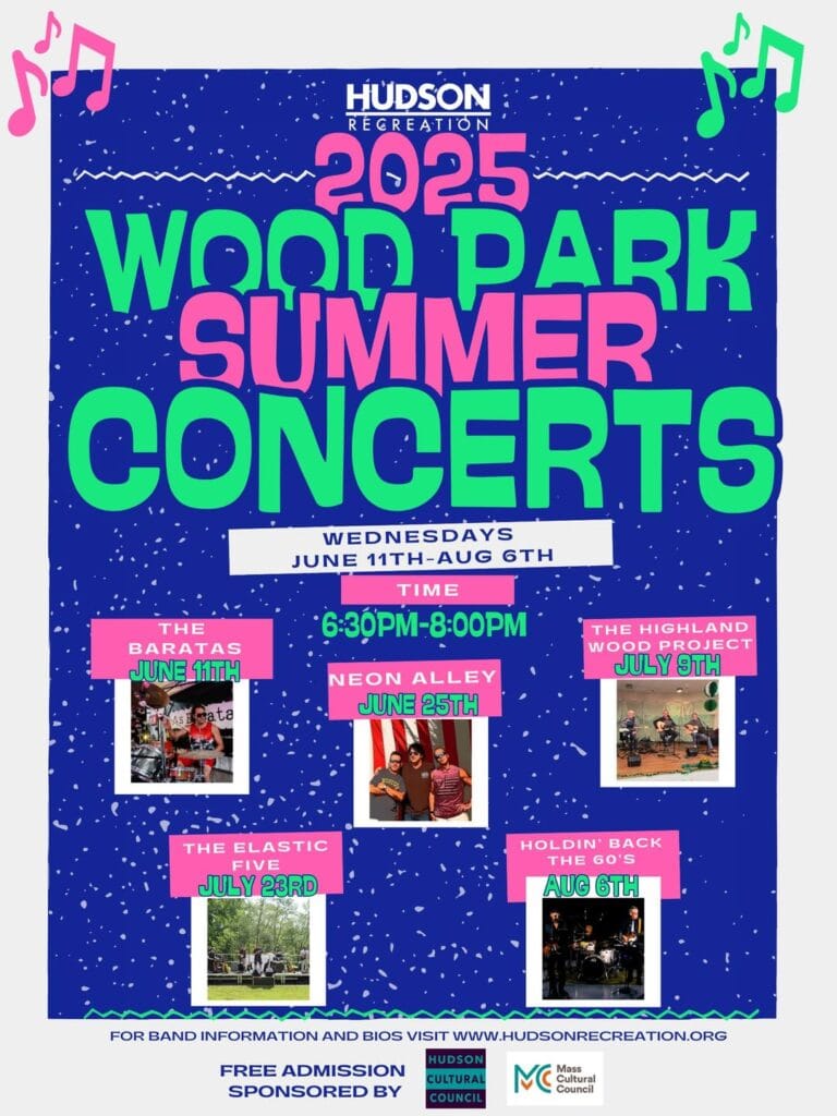 2025 Wood Park Summer Concert Series poster
