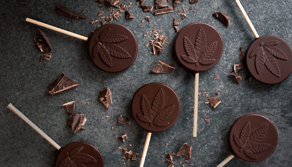 cannabis edibles chocolate lolipops